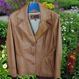 Wilsons Leather women's jacket, size M, Camel